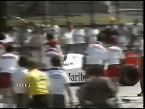 Gran Premio del Brasile 1985: Ritiro di Lauda e pit stop di De Angelis