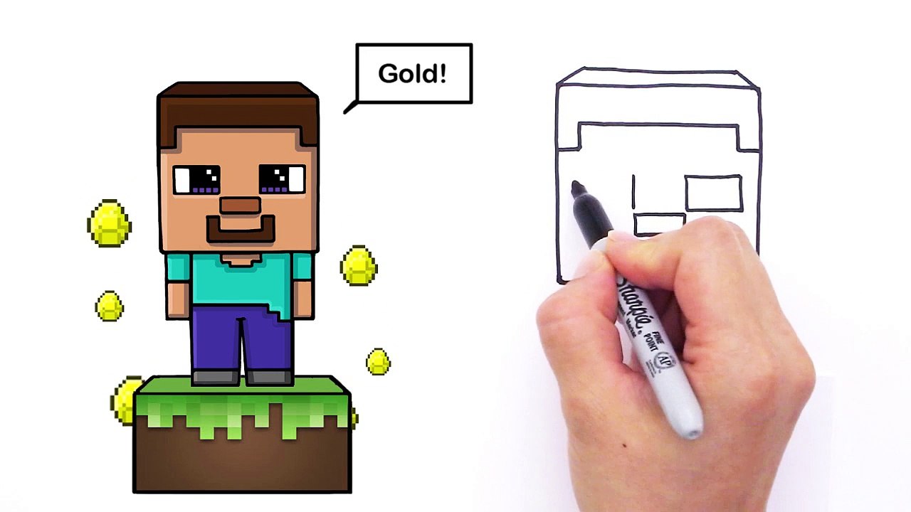 awesome easy minecraft drawings