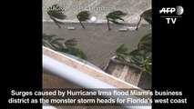 Hurricane Irma: Miami's business district flooded
