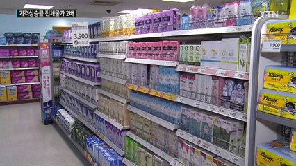안전성 논란 생리대, 가격상승률 전체물가의 2배 / YTN