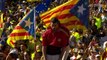 Manifestação em massa pela independência da Catalunha
