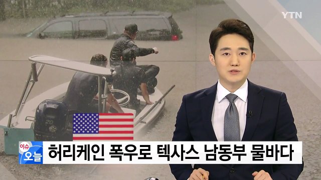 허리케인 폭우로 텍사스 남동부 물바다 / YTN