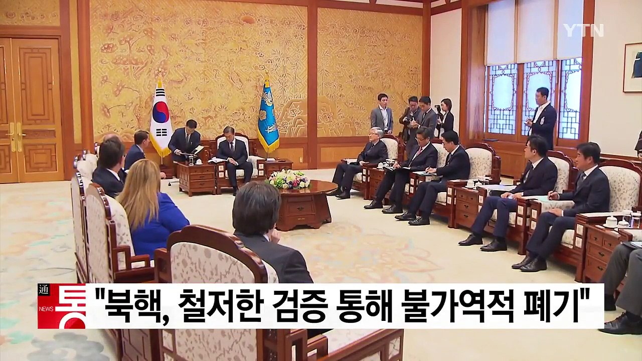 문재인 대통령 "북핵, 철저한 검증 통해 불가역적 폐기" / YTN