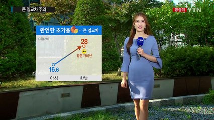 [날씨] 파란 하늘, 따뜻한 바람...큰 일교차 주의 / YTN