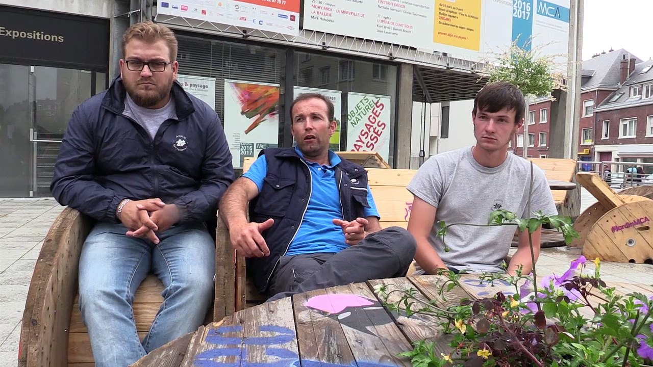 Engrenage, installation paysagère des jardiniers de la ville d'Amiens, Festival Art Villes et Paysage -  Hortillonnages 2016