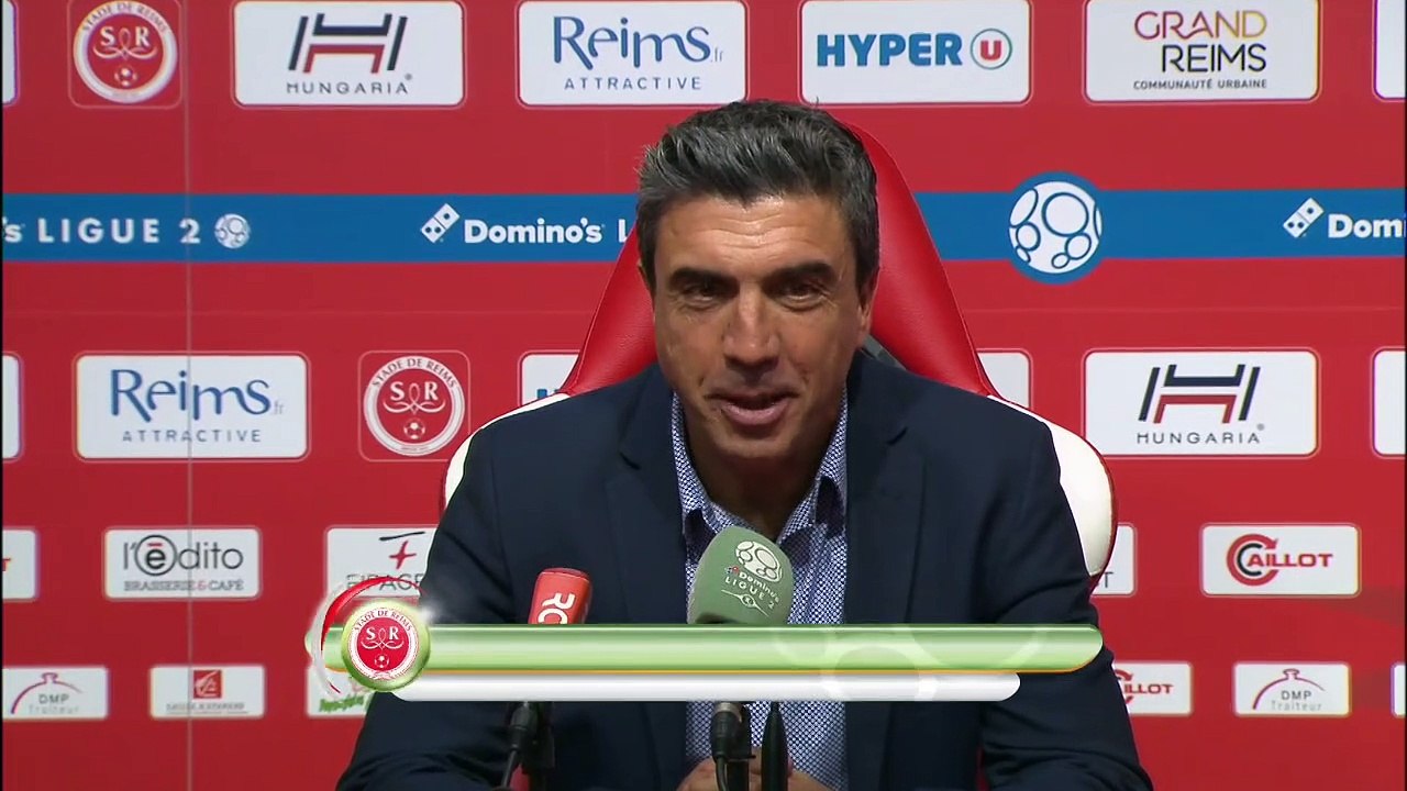 Réaction de David Guion et Jean-Marc Furlan après Stade de Reims - Stade Brestois 29
