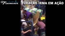 Furacão Irma Chega a Florida EUA Miami Devastador 10-09-2017 Alerta Maximo