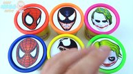 Play Doh Superhero Lollipops Learn Colors for KIds Finger Family Nursery Rhymes Spiderman