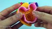 Learn Colors Play Doh with Modelling Clay Fish Mickey Mouse and Minnie Mouse Mold Fun