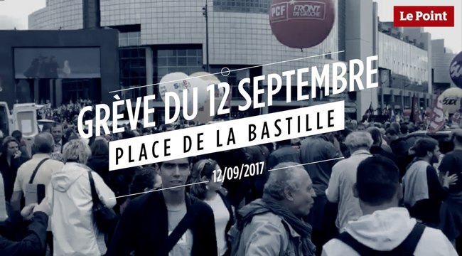 Manifestation du 12 septembre : place de la Bastille
