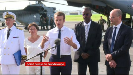 Ouragan Irma : regardez en intégralité l'allocution d'Emmanuel Macron à Pointe-à-Pitre