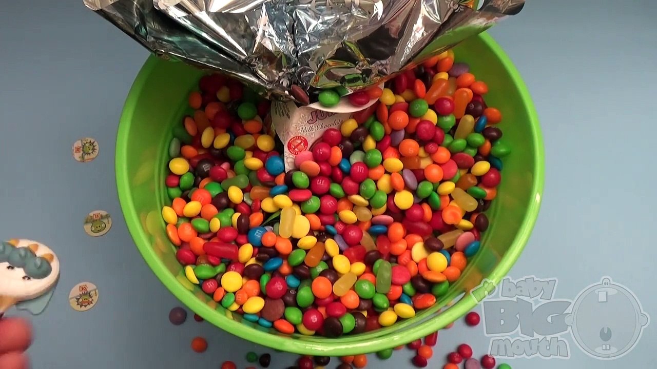 Hidden Surprise Eggs in a Bucket Full of Candy! Part 2