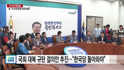 여야 '북핵 대응' 긴급 회의...해법은 제각각 / YTN
