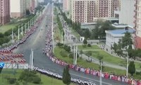 Ilmuan Pembuat Bom Diarak Keliling Pyongyang