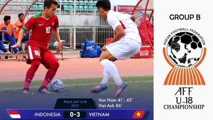 Indonesia di Bobol 3 Gol Tanpa Balas oleh Vietnam - INDONESIA 0 vs 3 VIETNAM (AFF U18)