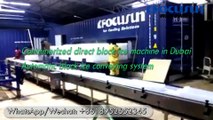 Containerized direct block ice machine in Dubai, Customer's video