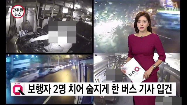 보행자 2명 치어 숨지게 한 버스 기사 입건 / YTN
