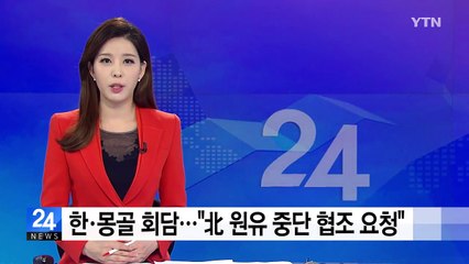한·몽골 정상회담서도 "北 원유공급 중단 협조 요청" / YTN