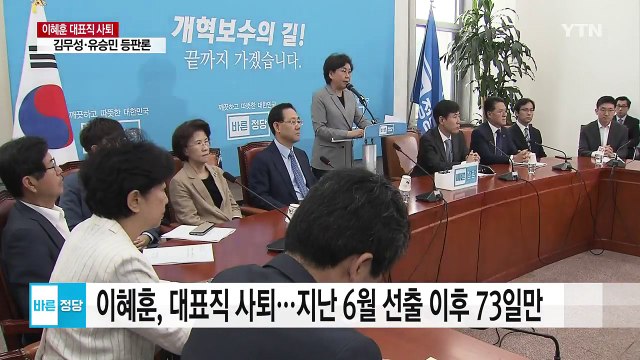 이혜훈, 바른정당 대표직 사퇴... 진실 밝혀질 것 / YTN