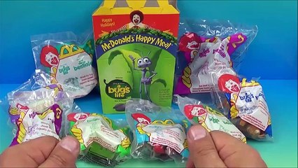 Disney-Pixar A Bugs Life 1998 Set, McDonalds Retro Happy Meal Toy Series