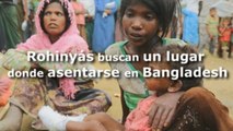 Miles de refugiados rohinyás buscan un lugar donde asentarse en Bangladesh