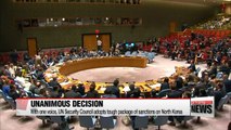UN Security Council unanimously adopts toughest sanctions on N. Korea