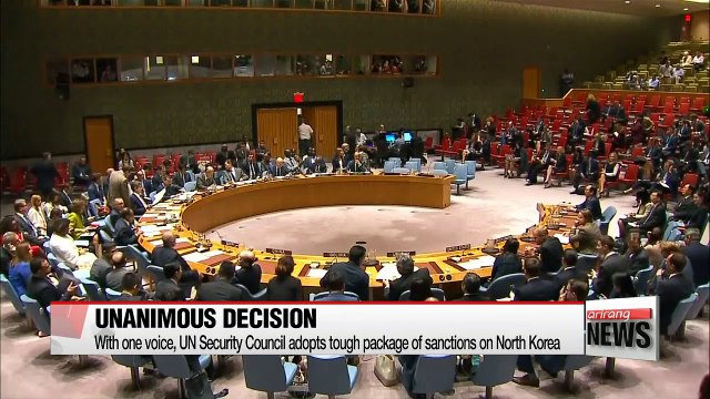 UN Security Council unanimously adopts toughest sanctions on N. Korea