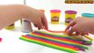 Play & Learn Colors With Play-Doh Dippin Dots Clay Rainbow Ice Cream DIY Creation For Kids