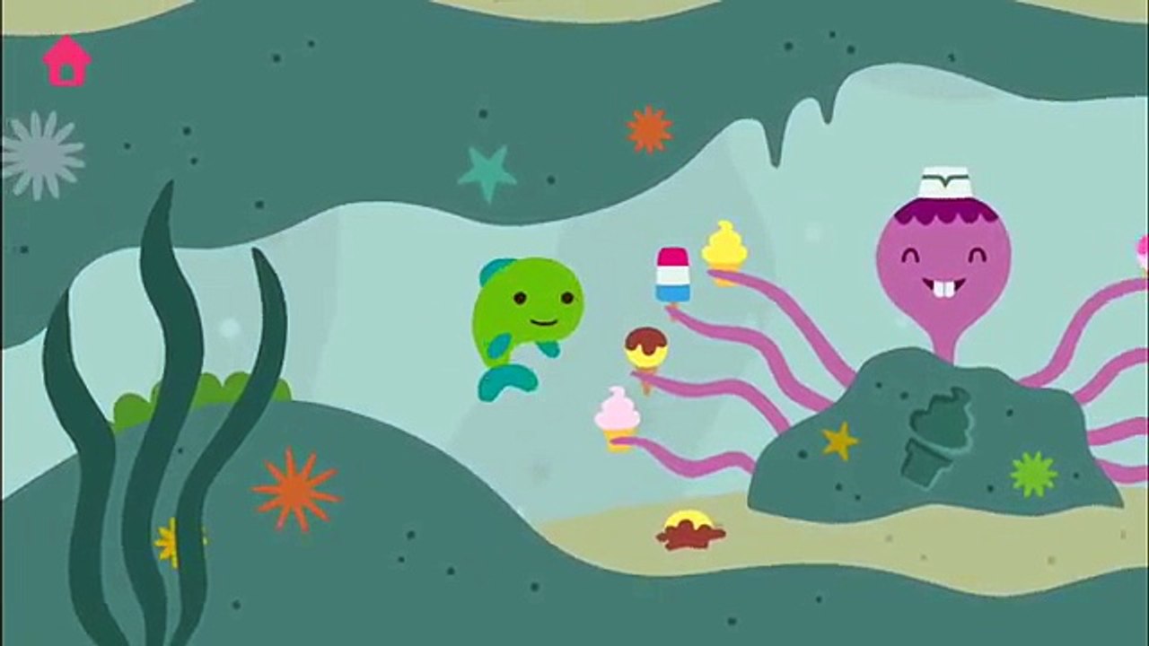 Y Androide aplicación educativo para divertido juego Niños oceano sagú nadador parte superior Mini ipad del iphone