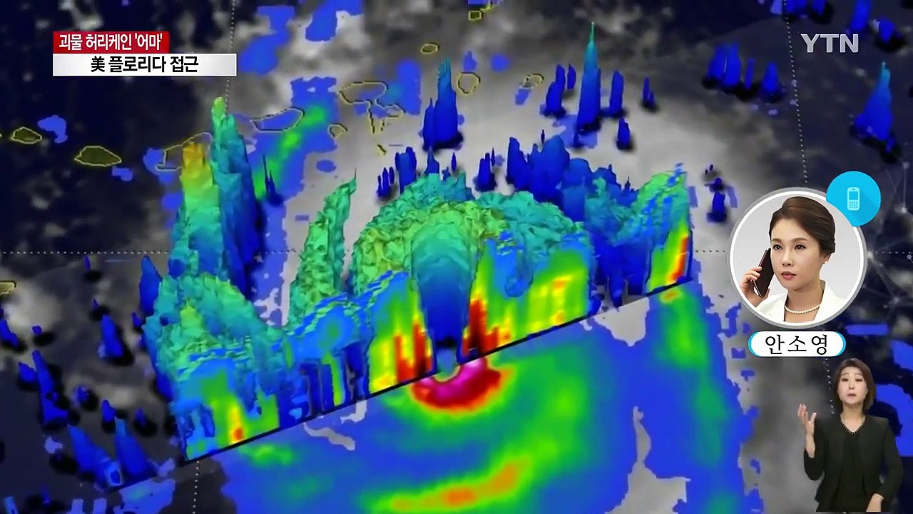 허리케인 '어마', 플로리다 접근...500만명 대피령 / YTN