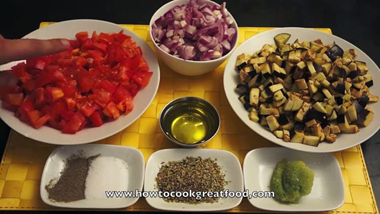 Eggplant Tomato Garlic Pasta Recipe - Vegan Linguine