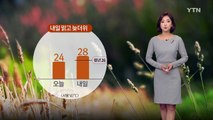 [날씨] 내일 맑고 늦더위...오늘보다 아침 쌀쌀 / YTN