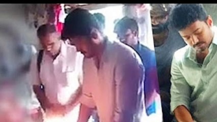 Actor vijay visiting anitha house