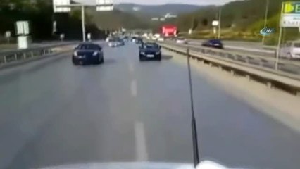 Driftçi' Magandanın Şovu Bariyerlerde Bitti...o Anlar Kamerada