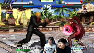 [철권,TTT2] 무릎 현역시절의 움직임이 나온다..쩔어.무릎vs수쌤 1차