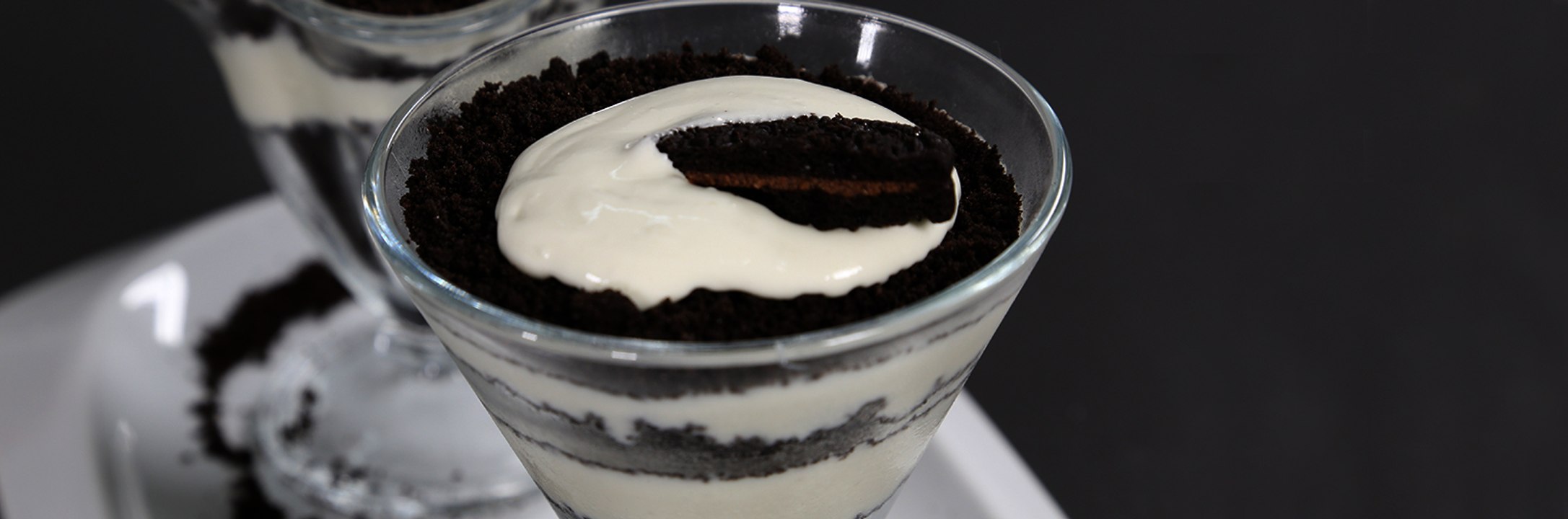 خطوات سهلة لتحضير حلى كاسات الاوريو