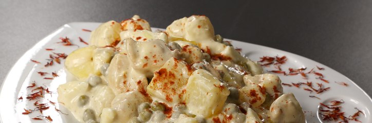 سلطة البطاطا بالمايونيز بالخطوات السهلة