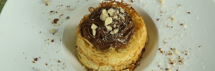 خطوات تحضير كنافة النوتيلا