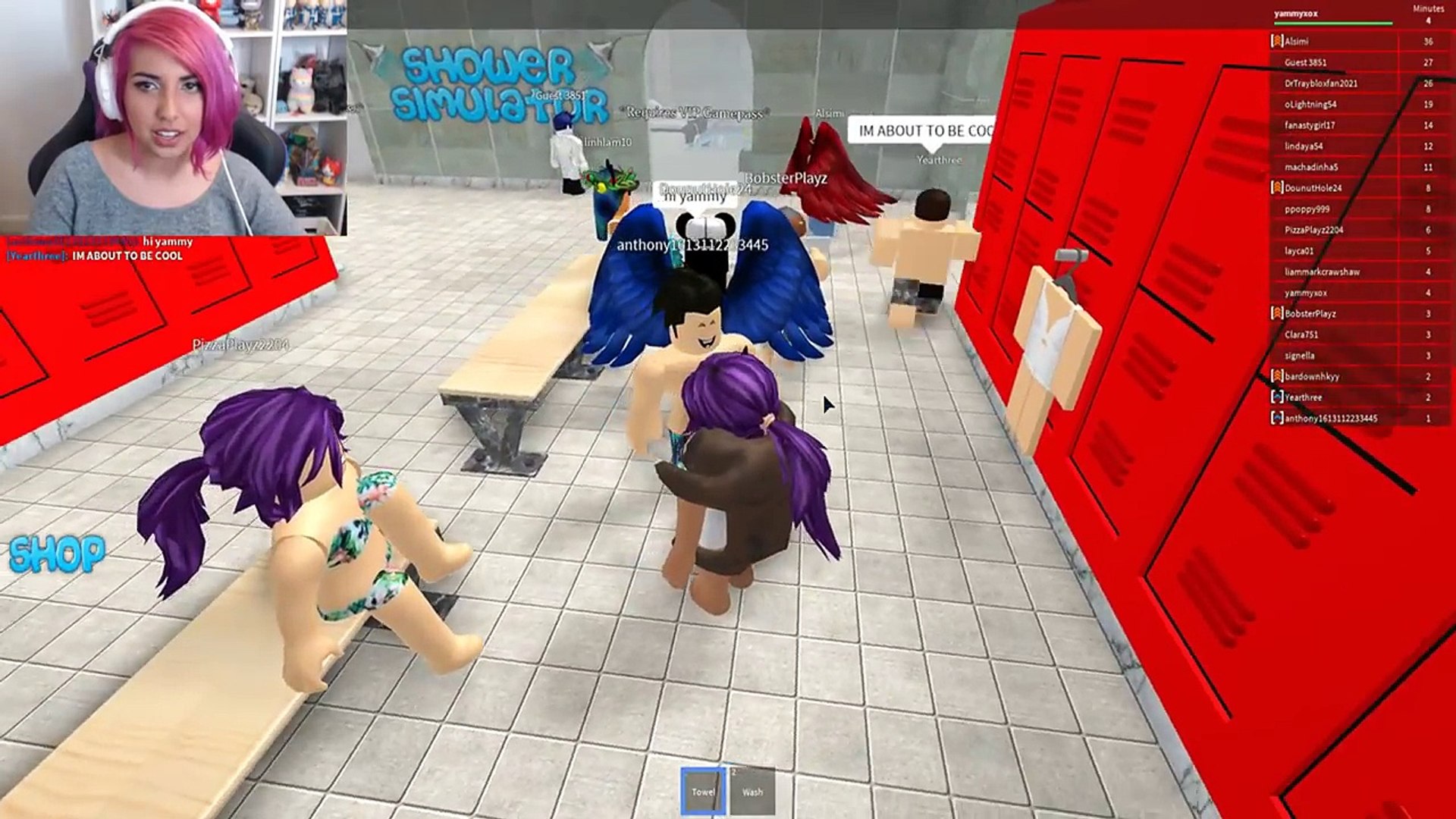 Taking A Shower With Strangers On Roblox Video Dailymotion - what is roblox shower simulator