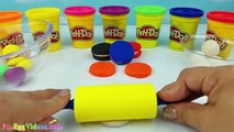 Learn Teach Colors Kids Crayola Play Doh Oreo Rainbow Cookies Toddler Toys Children How to Make DIY