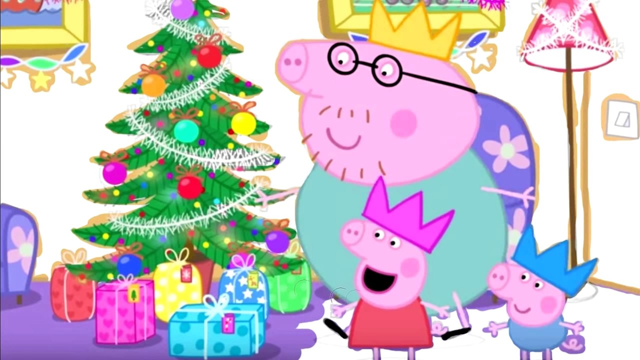 Peppa Pig opens gifts colorable