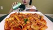 ASMR Spicy Rice Cake aka Tteokbokki 떡볶이 (ft. 당면) 리얼사운드 | MINEE EATS