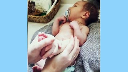 You knead to see this! Adorable video shows tots as young as two days old getting their first MASSAGES at a baby spa