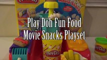 PLAY-DOH Fun Food Movie Snacks & Candy Playset Toys Video Unboxing