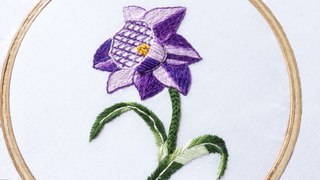 Hand Embroidery Design of Satin Stitch