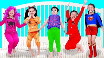 Five Little Babies Jumping On The Bed Bad Baby Nursery Rhymes for Kids Song For Children