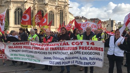 La tête de cortège arrive boulevard Maréchal-Leclerc