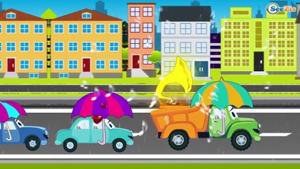 My Red Truck episodes with vehicles | Trucks for kids | Cartoons for children Part 4