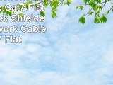 Hexagon Network  Ethernet Cable Cat7 Flat 100ft Black Shielded STP Network Cable Cat 7