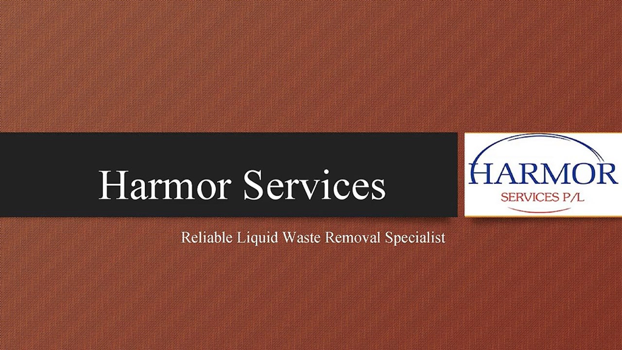 Septic Tank Cleaning Services in Melbourne - Harmor Services